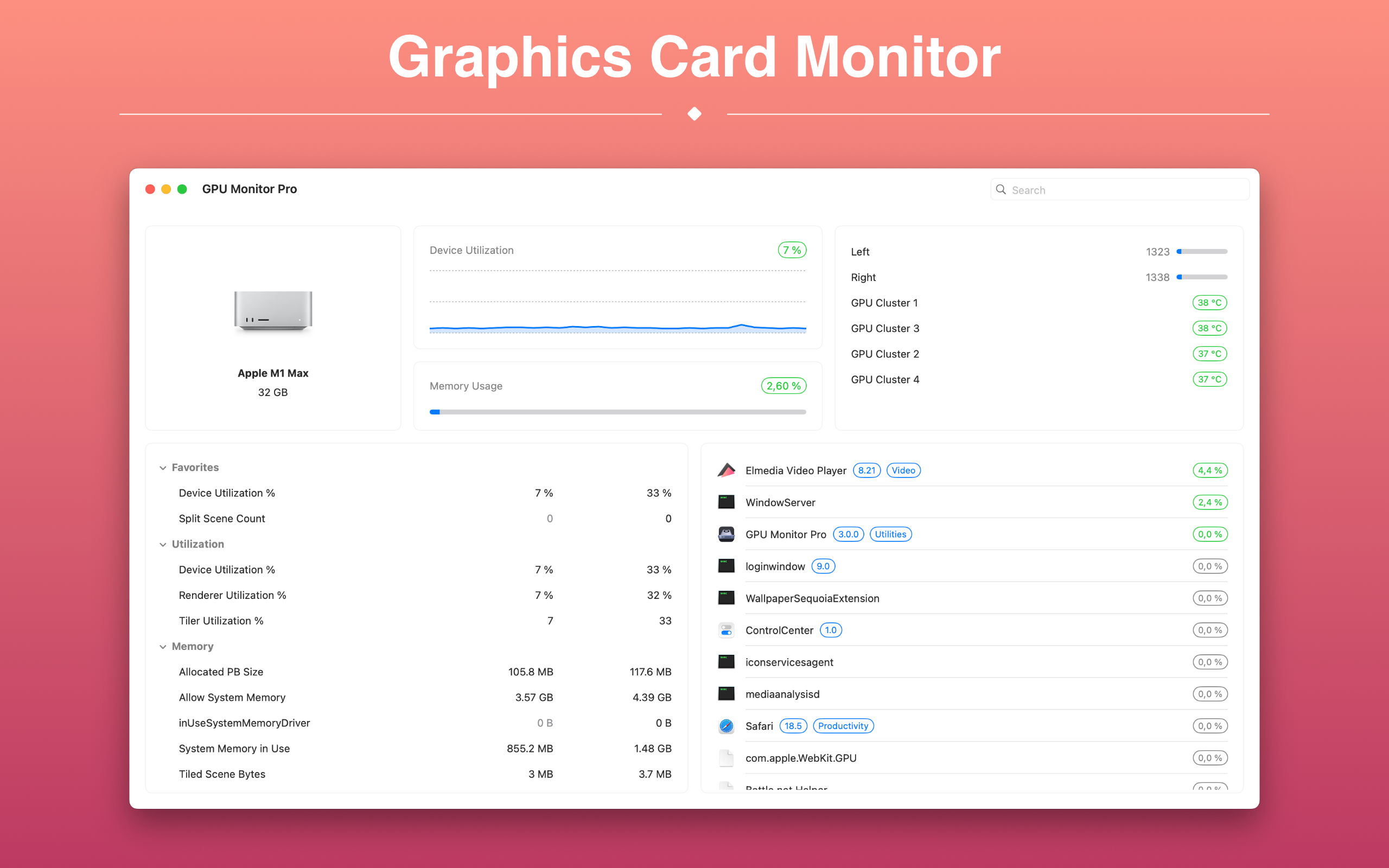 GPU Monitor Pro Screenshot