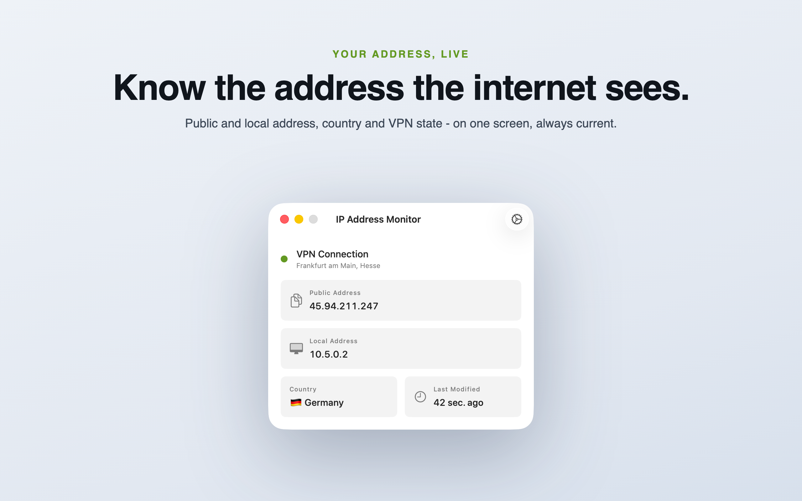 IP Address Monitor Screenshot