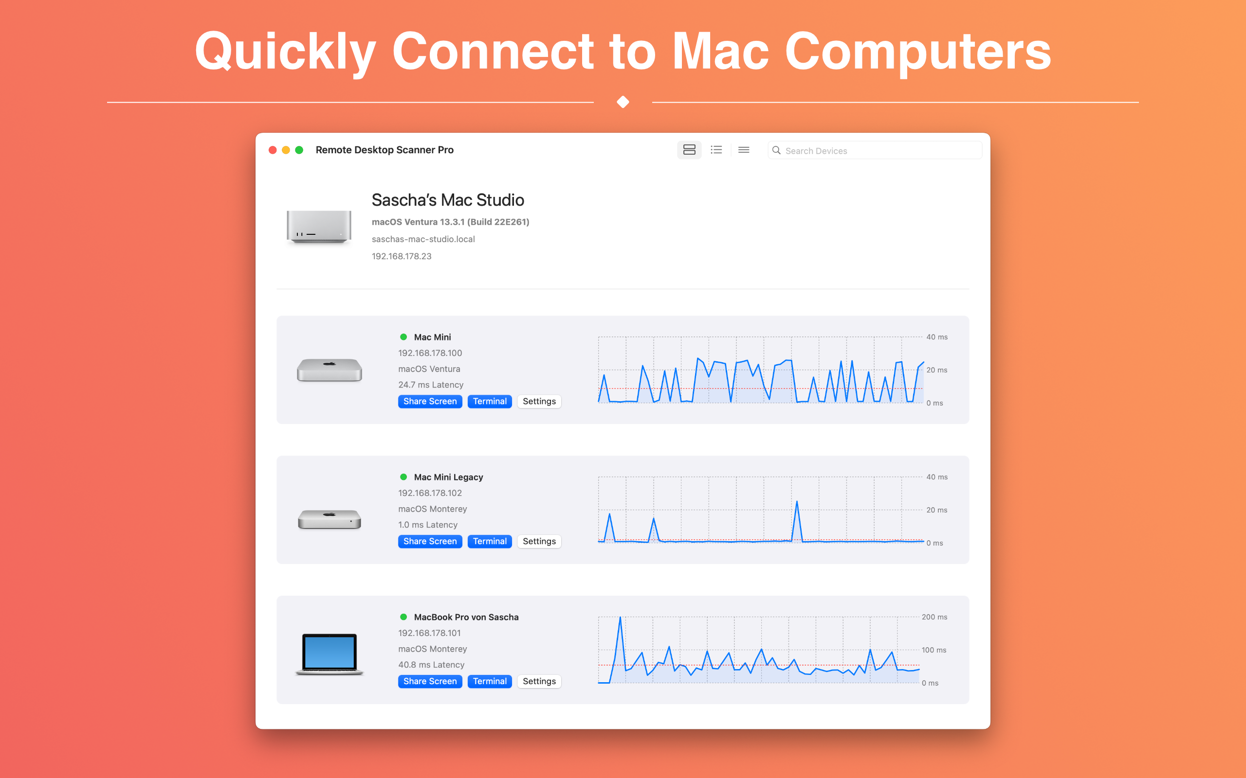 Remote Desktop Scanner Pro Screenshot