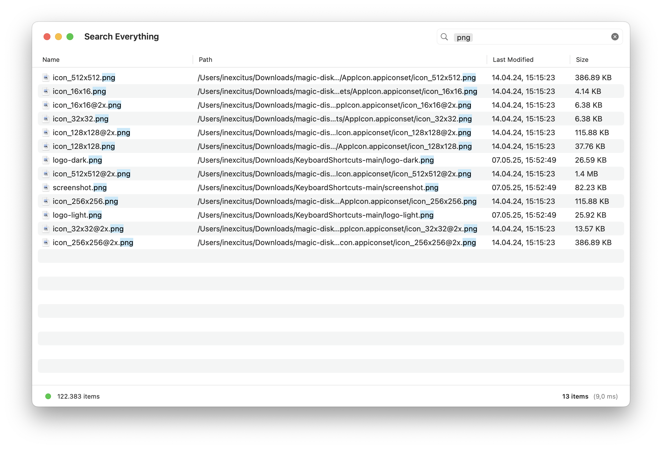 Search Everything Screenshot